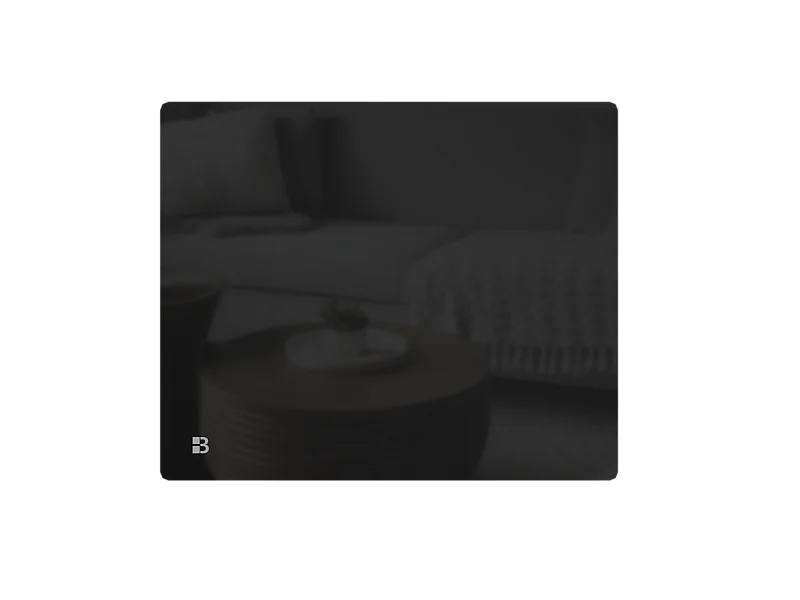 Radiateur électrique fixe à inertie sèche céramique façade en verre 1000W Bestherm IRIS horizontal noir