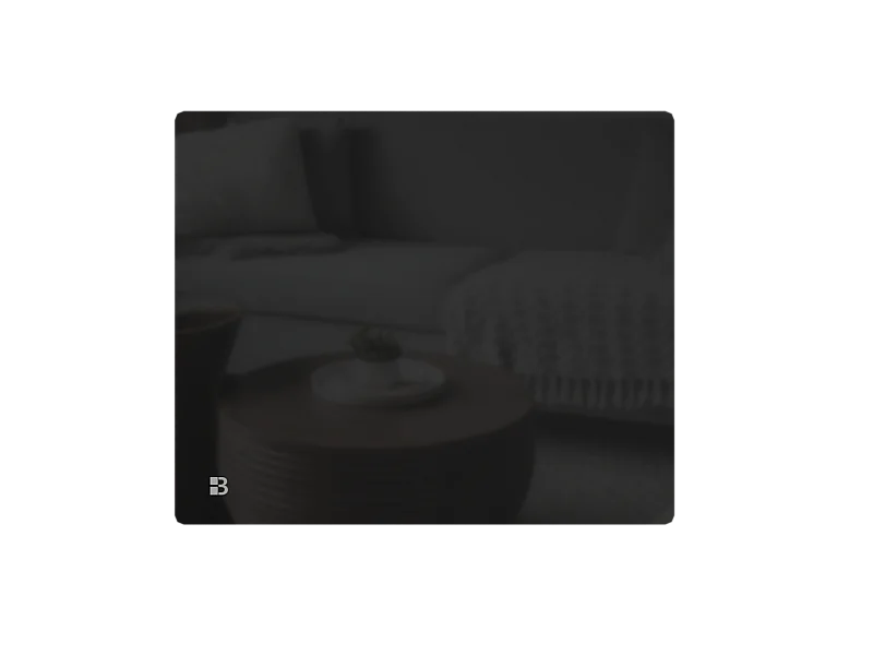 Radiateur électrique fixe à inertie sèche céramique façade en verre 1000W Bestherm IRIS horizontal noir