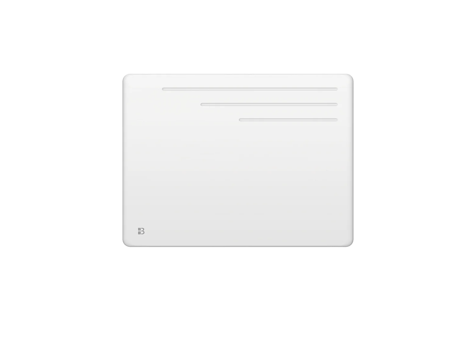 Radiateur électrique fixe à inertie sèche fonte 1000W Bestherm MOTU horizontal blanc