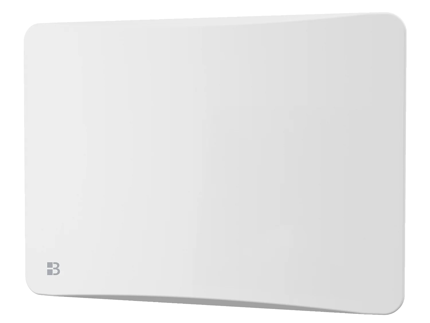 Radiateur électrique fixe à inertie sèche céramique avec thermostat interchangeable 1000W  Bestherm OVEO horizontal blanc