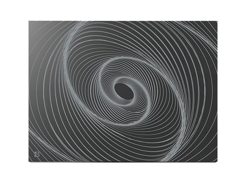 Radiateur électrique fixe connecté WIFI à inertie sèche céramique 1000W Bestherm ARIANE CONNECT Design horizontal noir