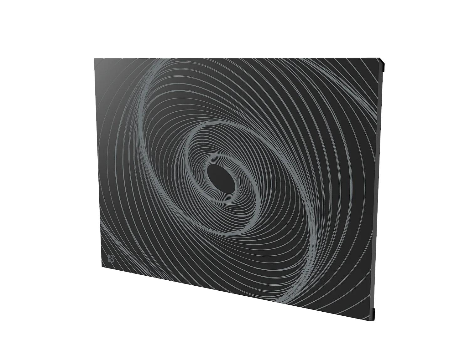 Radiateur électrique fixe connecté WIFI à inertie sèche céramique 1000W Bestherm ARIANE CONNECT Design horizontal noir