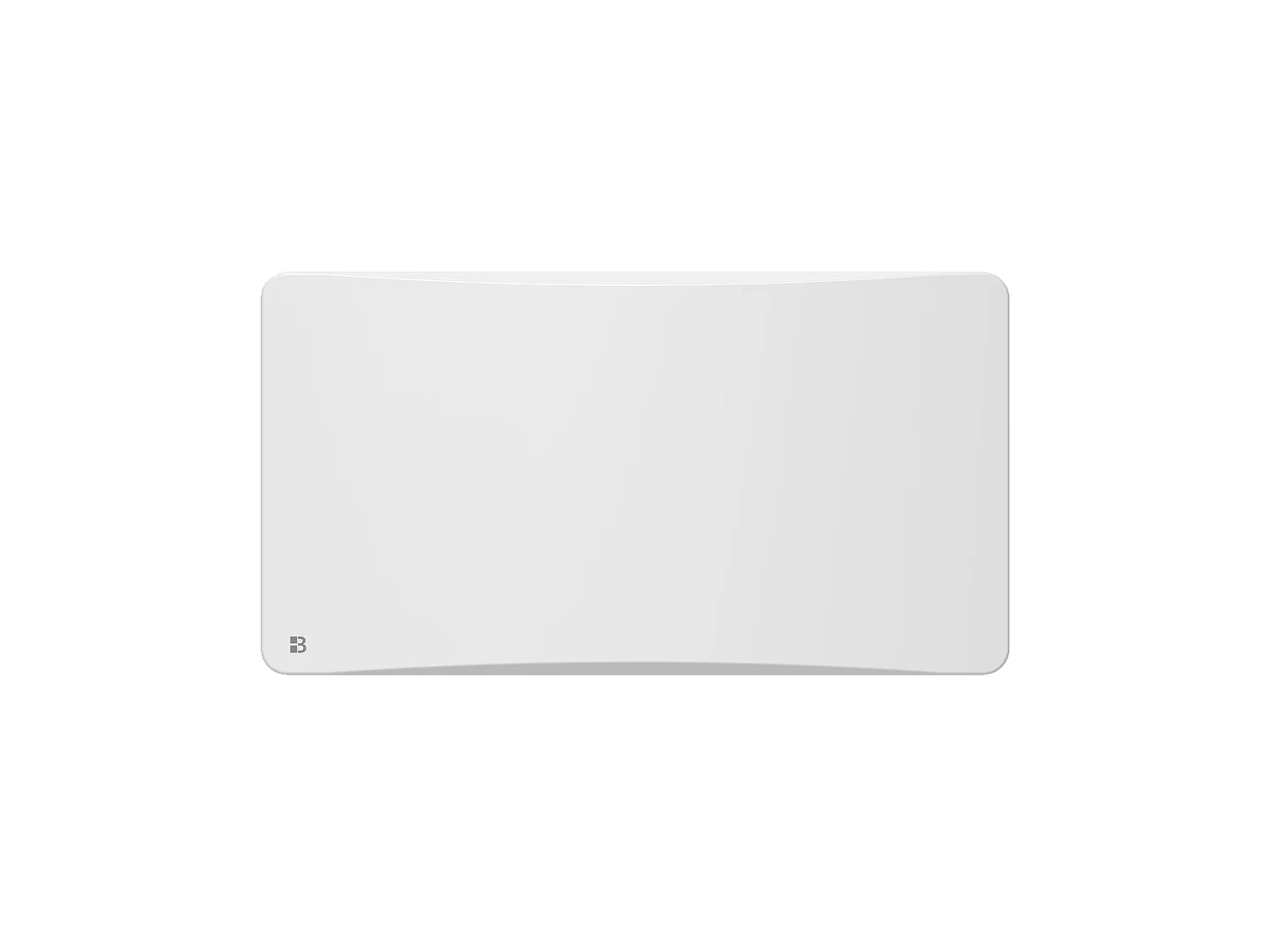 Radiateur électrique fixe à inertie sèche céramique avec thermostat interchangeable 1500W Bestherm OVEO horizontal blanc