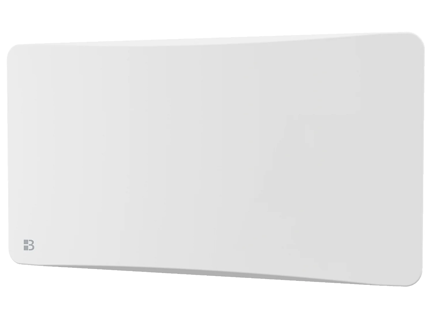 Radiateur électrique fixe à inertie sèche céramique avec thermostat interchangeable 1500W Bestherm OVEO horizontal blanc