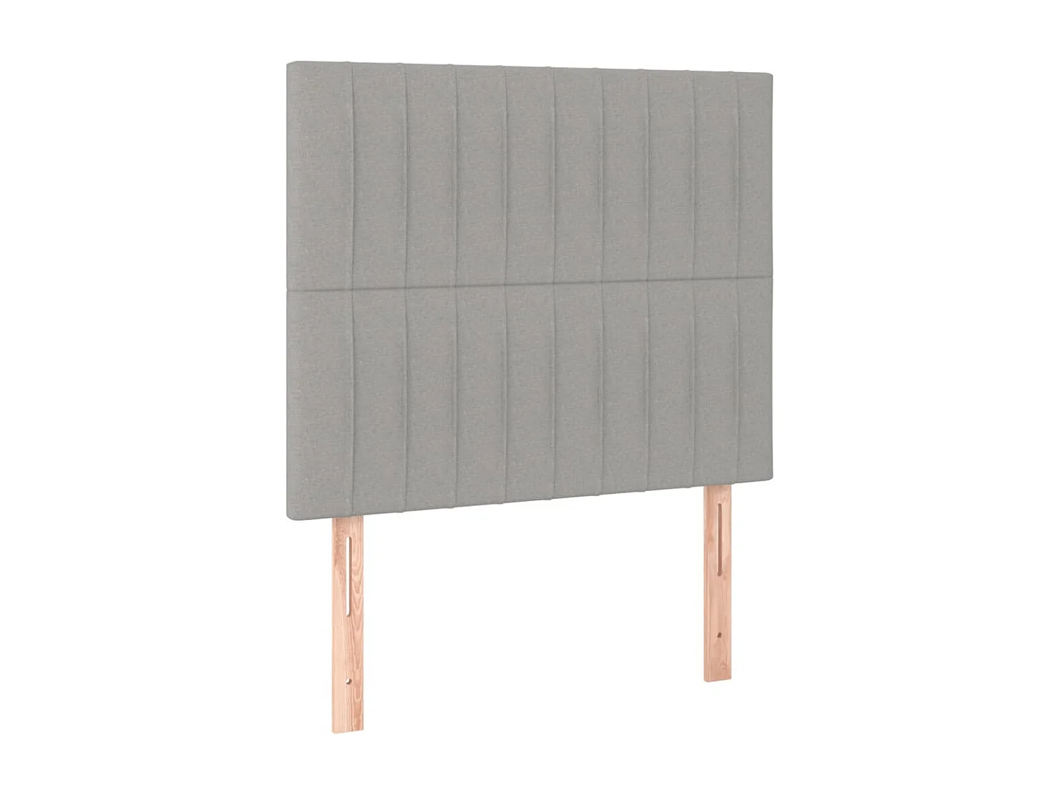 Testiere 2 pz Grigio chiaro 100x5x78/88 cm Tessuto