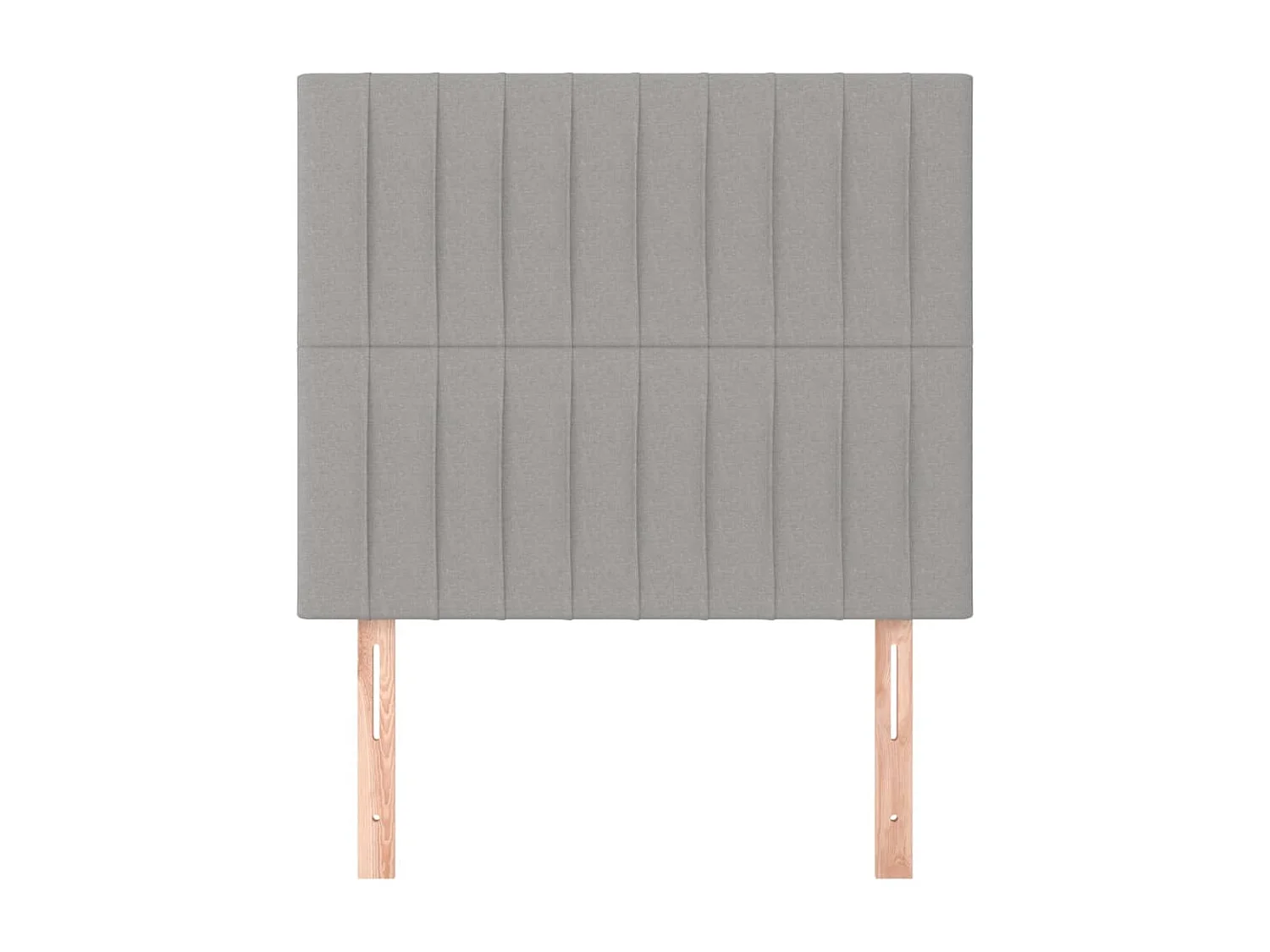 Testiere 2 pz Grigio chiaro 100x5x78/88 cm Tessuto