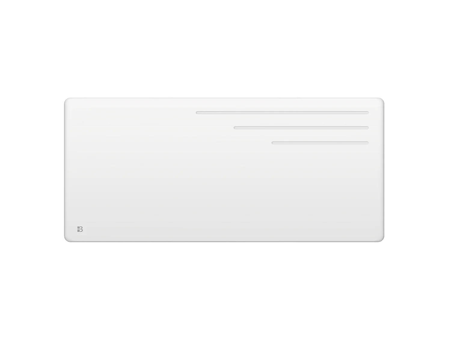 Radiateur électrique fixe à inertie sèche fonte 2000W Bestherm MOTU horizontal blanc