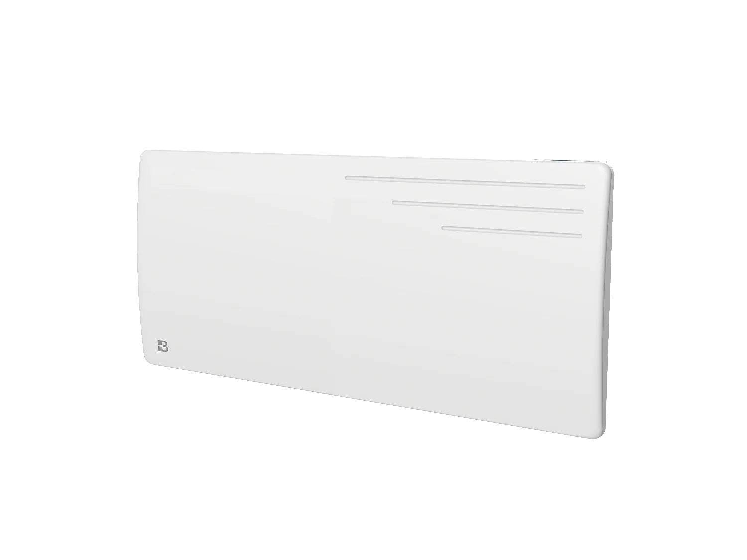 Radiateur électrique fixe à inertie sèche fonte 2000W Bestherm MOTU horizontal blanc