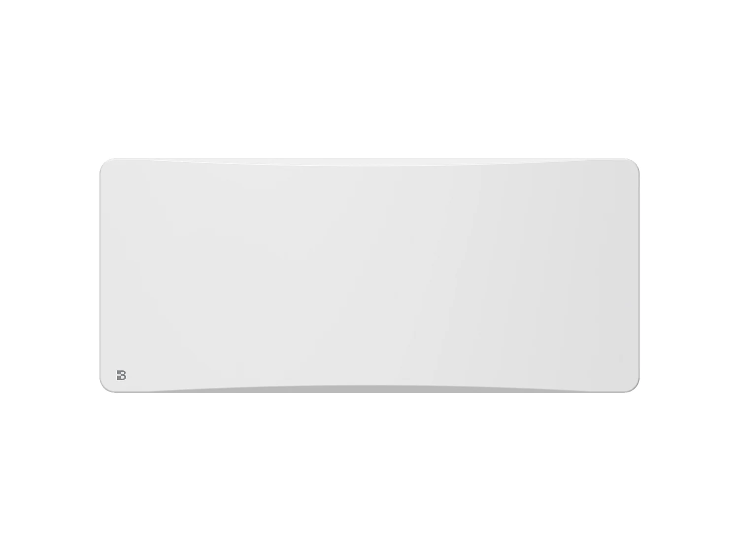 Radiateur électrique fixe à inertie sèche céramique avec thermostat interchangeable 2000W Bestherm OVEO horizontal blanc