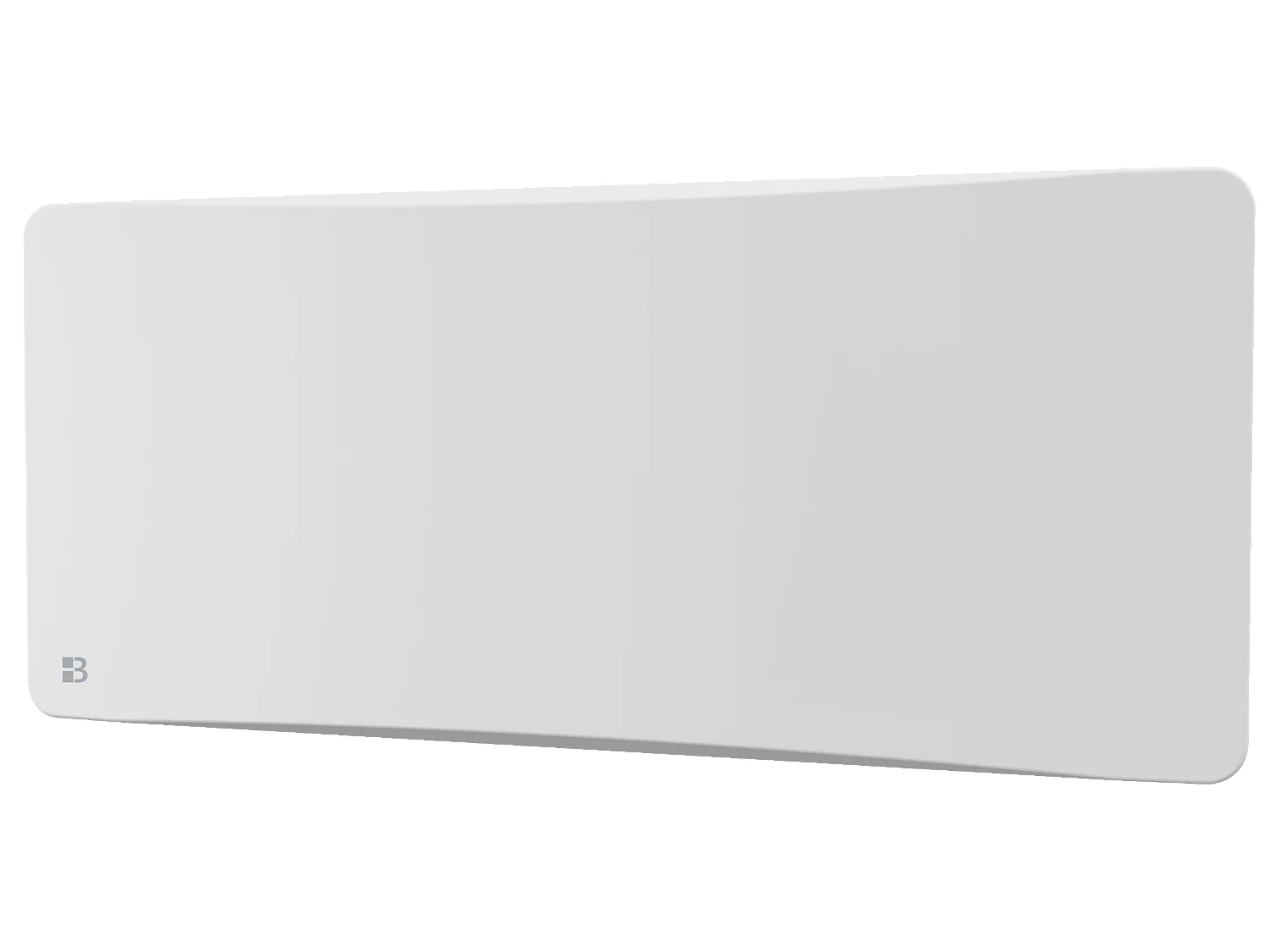 Radiateur électrique fixe à inertie sèche céramique avec thermostat interchangeable 2000W Bestherm OVEO horizontal blanc