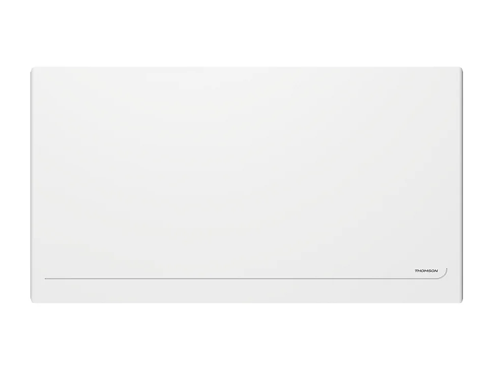 Radiateur électrique fixe connecté WiFi à inertie sèche céramique avec thermostat interchangeable 2000W THOMSON MILLA horizontal blanc