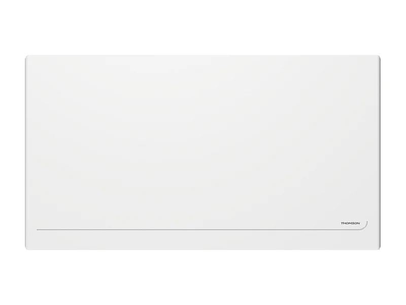 Radiateur électrique fixe connecté WiFi à inertie sèche céramique avec thermostat interchangeable 2000W THOMSON MILLA horizontal blanc