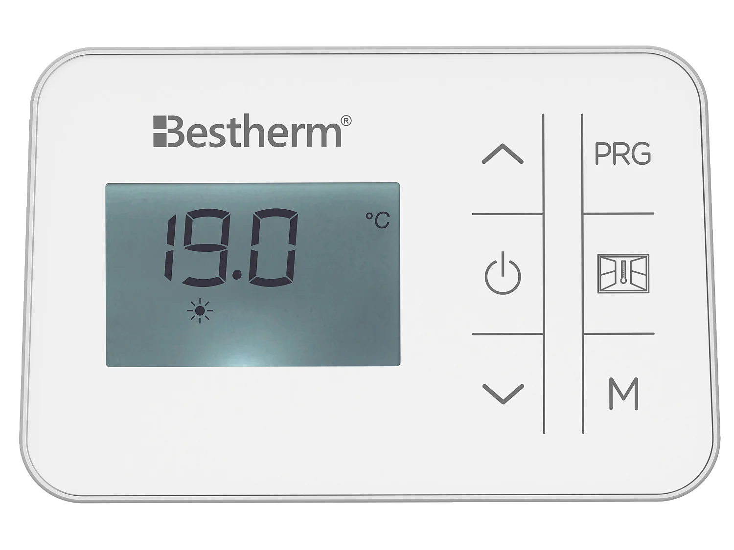 Radiateur électrique fixe à inertie sèche céramique 1000W Bestherm ARIA horizontal blanc