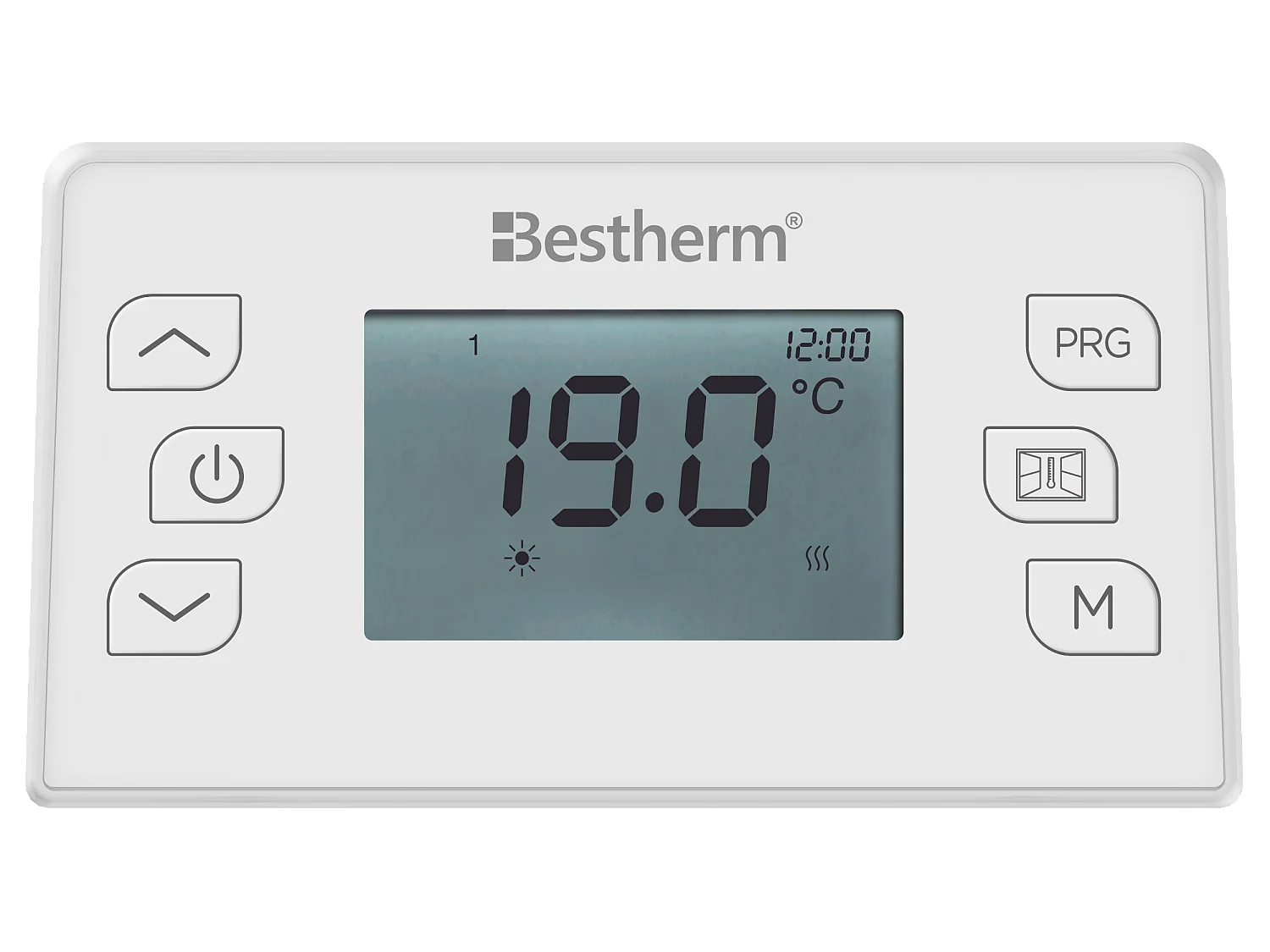 Radiateur électrique fixe à inertie sèche céramique+film 1500W Bestherm FREYA horizontal blanc