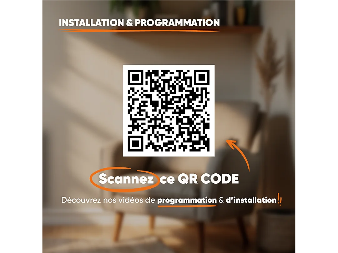 Radiateur électrique fixe connecté WIFI à inertie sèche céramique 1500W Bestherm LESSO CONNECT horizontal blanc