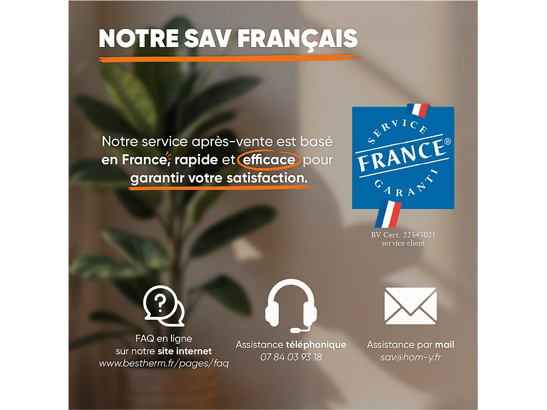 Radiateur électrique fixe connecté WIFI à inertie sèche céramique 1500W Bestherm LESSO CONNECT horizontal blanc