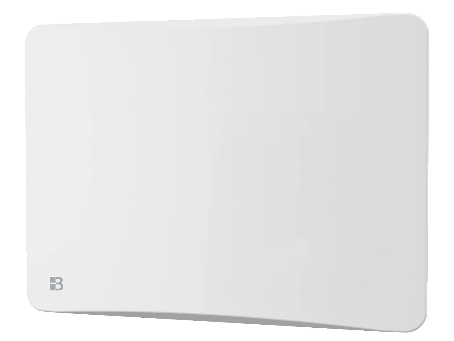 Radiateur électrique fixe à inertie sèche fonte + film avec thermostat interchangeable 1000W Bestherm ALMEA horizontal blanc