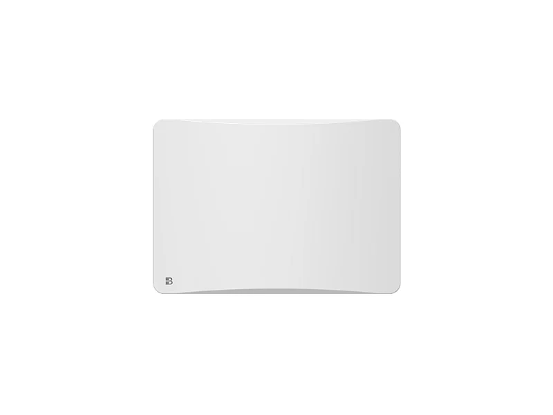 Radiateur électrique fixe à inertie sèche fonte + film avec thermostat interchangeable 1000W Bestherm ALMEA horizontal blanc