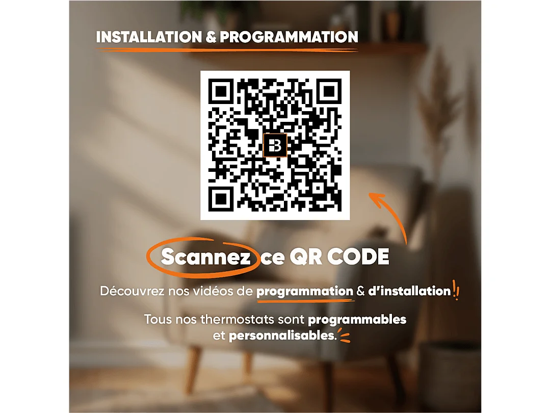 Radiateur électrique fixe à inertie sèche fonte 1000W Bestherm BIA horizontal blanc