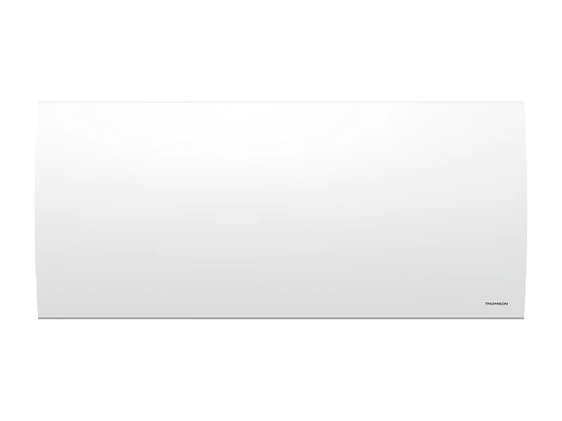 Radiateur électrique fixe à inertie sèche céramique avec thermostat interchangeable 2000W THOMSON CLEO horizontal blanc