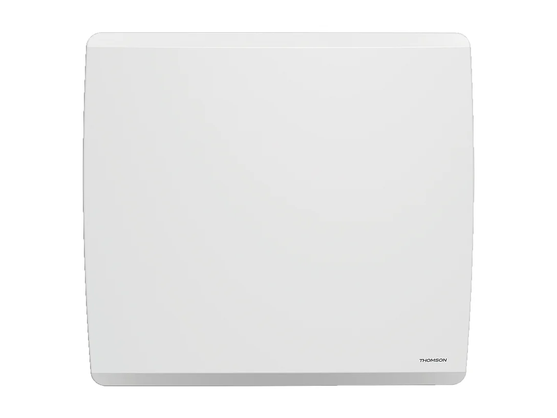 Radiateur électrique fixe connecté WiFi à inertie sèche céramique + film avec thermostat interchangeable 1500W THOMSON MOLY horizontal blanc