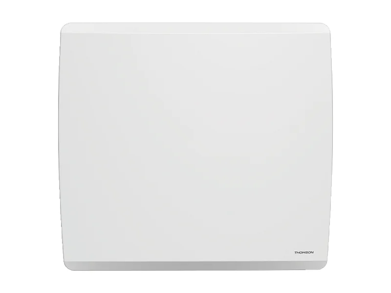 Radiateur électrique fixe connecté WiFi à inertie sèche céramique + film avec thermostat interchangeable 1500W THOMSON MOLY horizontal blanc