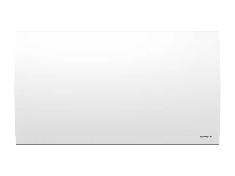 Radiateur électrique fixe à inertie sèche céramique avec thermostat interchangeable 1500W THOMSON CLEO horizontal blanc