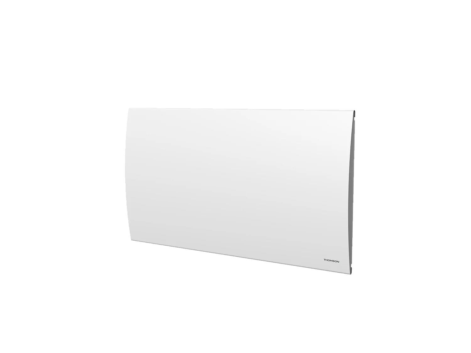 Radiateur électrique fixe à inertie sèche céramique avec thermostat interchangeable 1500W THOMSON CLEO horizontal blanc