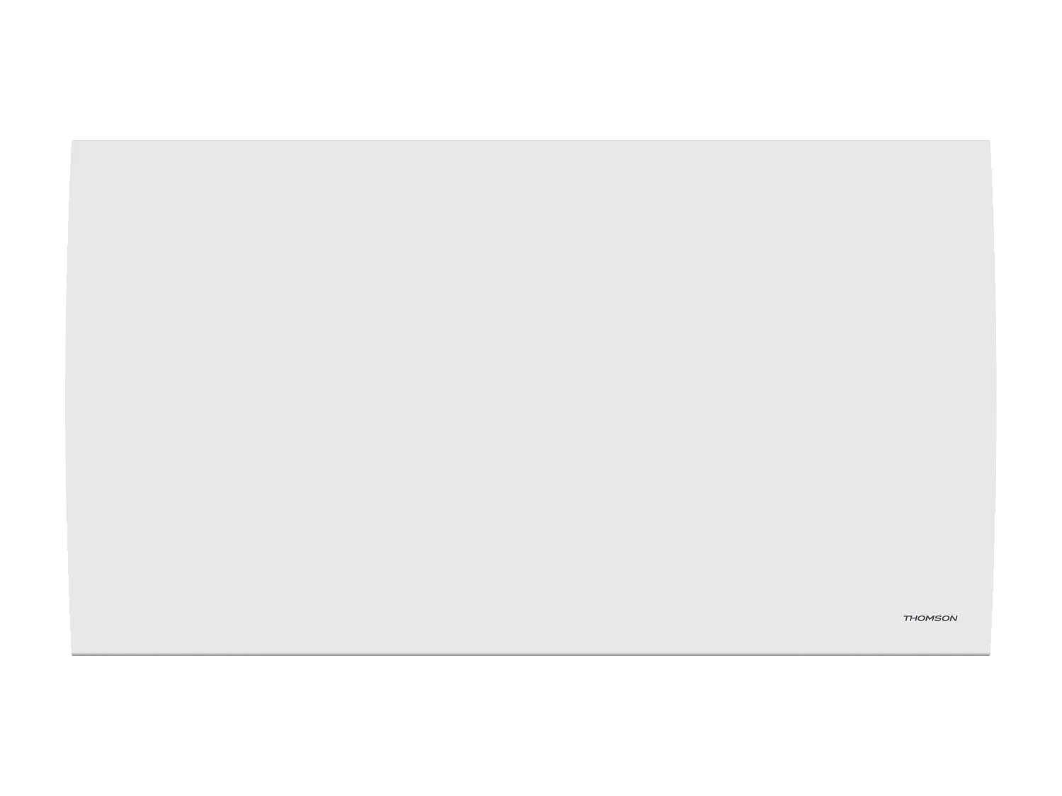 Radiateur électrique fixe à inertie sèche céramique avec thermostat interchangeable 1500W THOMSON CLEO horizontal blanc