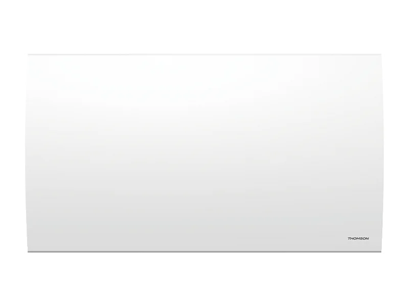 Radiateur électrique fixe à inertie sèche céramique avec thermostat interchangeable 1500W THOMSON CLEO horizontal blanc
