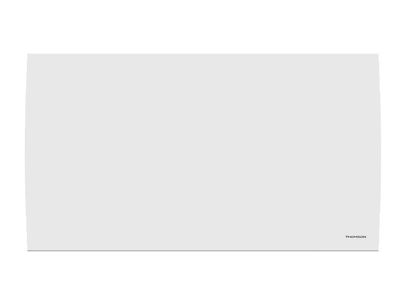 Radiateur électrique fixe à inertie sèche céramique avec thermostat interchangeable 1500W THOMSON CLEO horizontal blanc