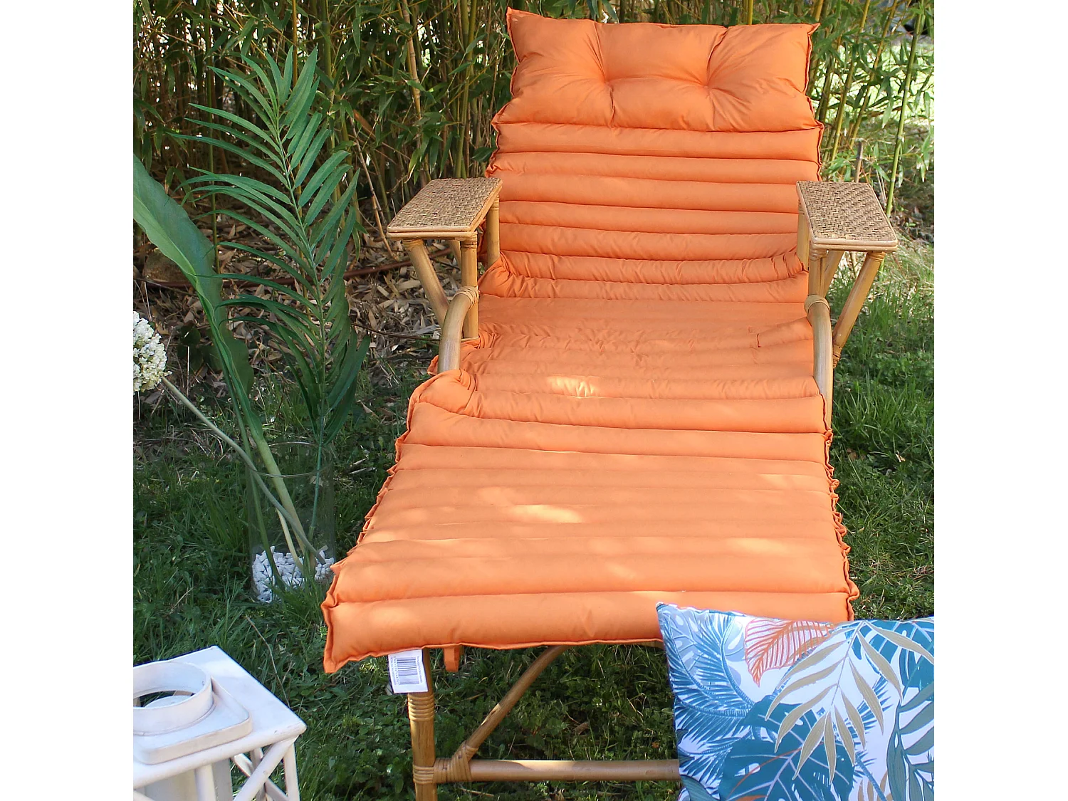 Sonnenliege-Matratze in Orange