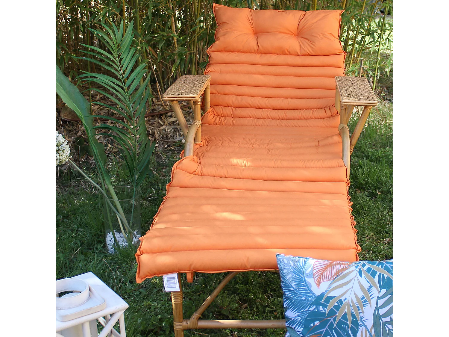 Sonnenliege-Matratze in Orange