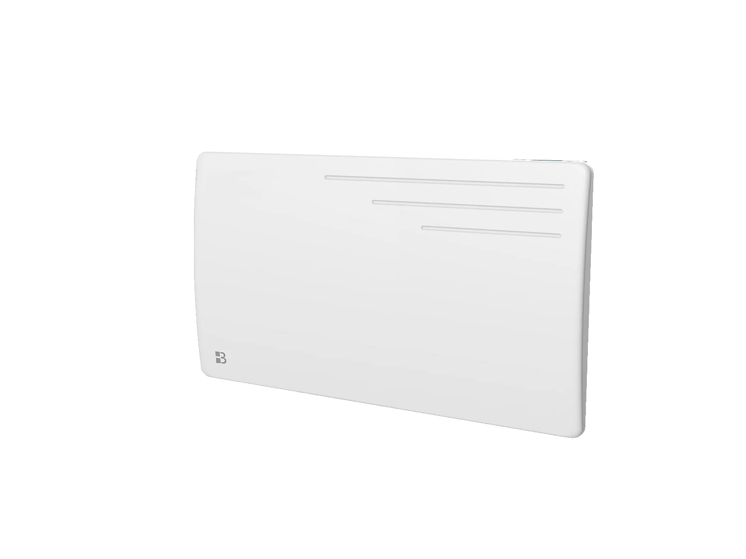 Radiateur électrique fixe à inertie sèche fonte 1500W Bestherm MOTU horizontal blanc
