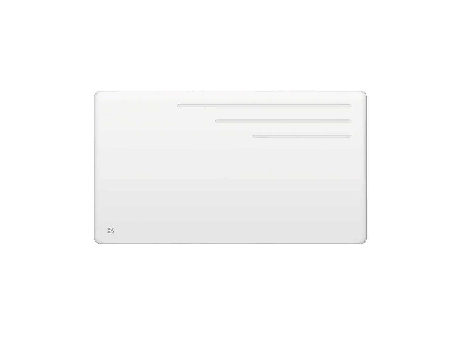 Radiateur électrique fixe à inertie sèche fonte 1500W Bestherm MOTU horizontal blanc