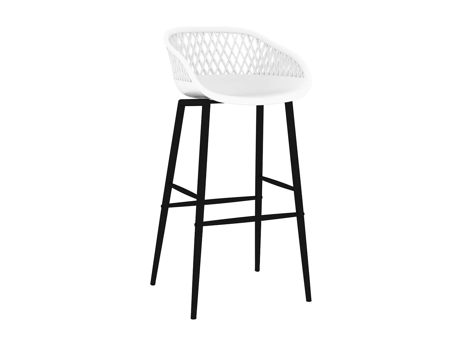 Juego de bar de 5 piezas en blanco y negro