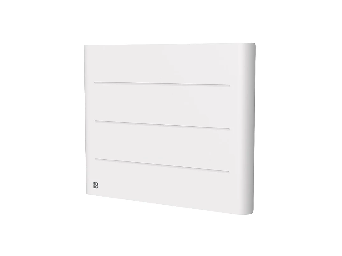 Radiateur électrique fixe à inertie sèche céramique 1000W Bestherm TANIN horizontal blanc