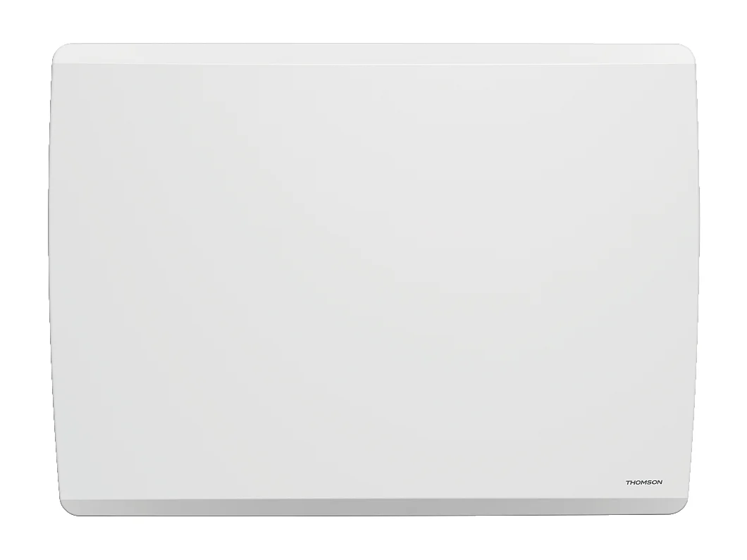 Radiateur électrique fixe connecté WiFi à inertie sèche céramique + film avec thermostat interchangeable 2000W THOMSON MOLY horizontal blanc