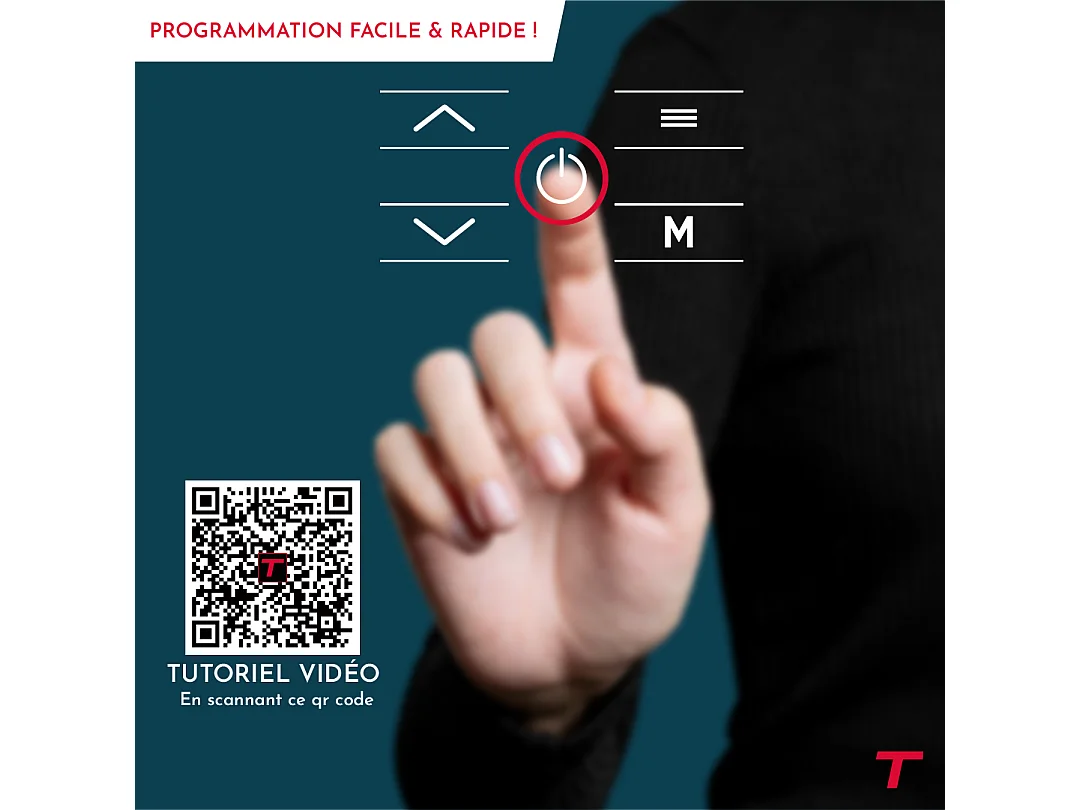 Radiateur électrique fixe connecté WiFi à inertie sèche céramique + film avec thermostat interchangeable 2000W THOMSON MOLY horizontal blanc