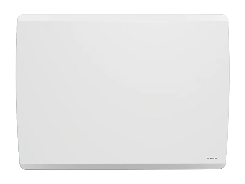 Radiateur électrique fixe connecté WiFi à inertie sèche céramique + film avec thermostat interchangeable 2000W THOMSON MOLY horizontal blanc