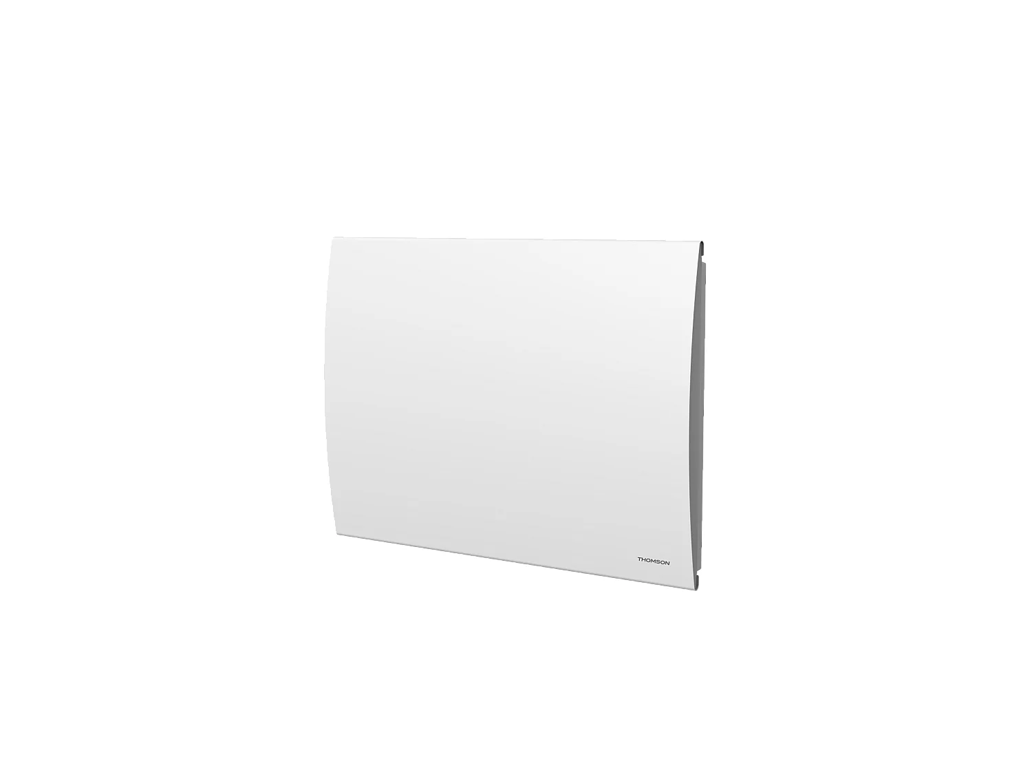 Radiateur électrique fixe à inertie sèche céramique avec thermostat interchangeable 1000W THOMSON CLEO horizontal blanc