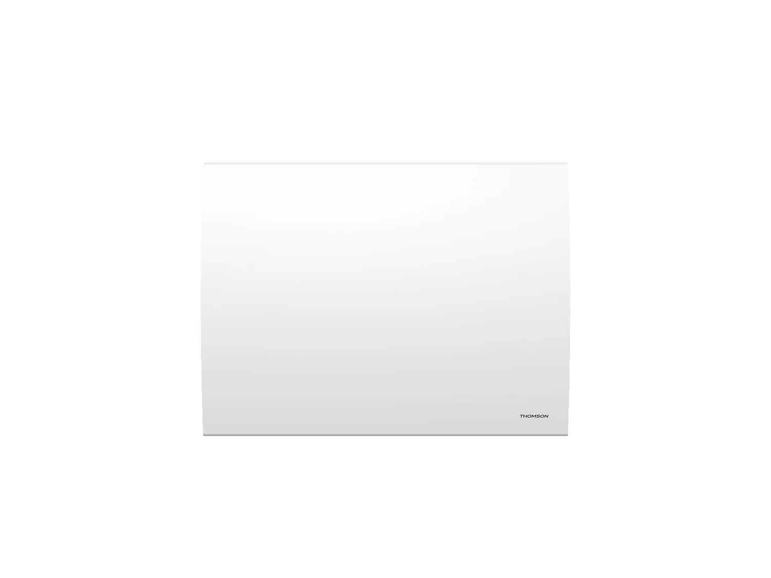 Radiateur électrique fixe à inertie sèche céramique avec thermostat interchangeable 1000W THOMSON CLEO horizontal blanc