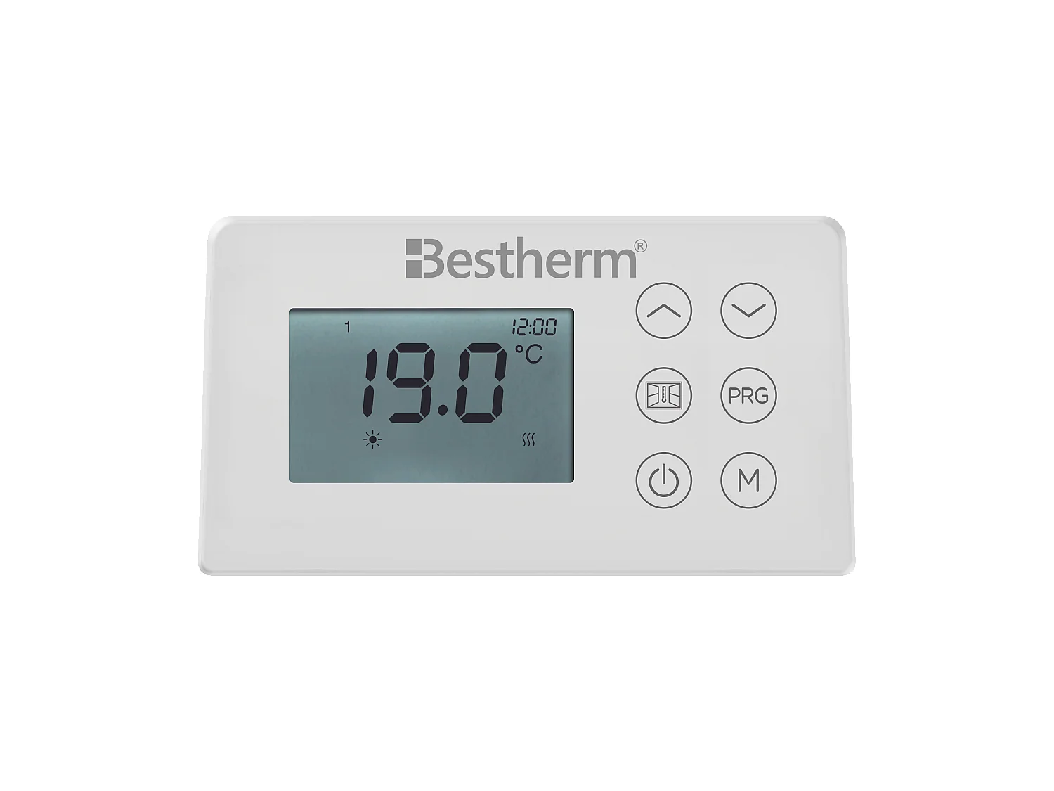 Radiateur électrique fixe à inertie sèche fonte+film 1000W Bestherm NEMESIS horizontal blanc