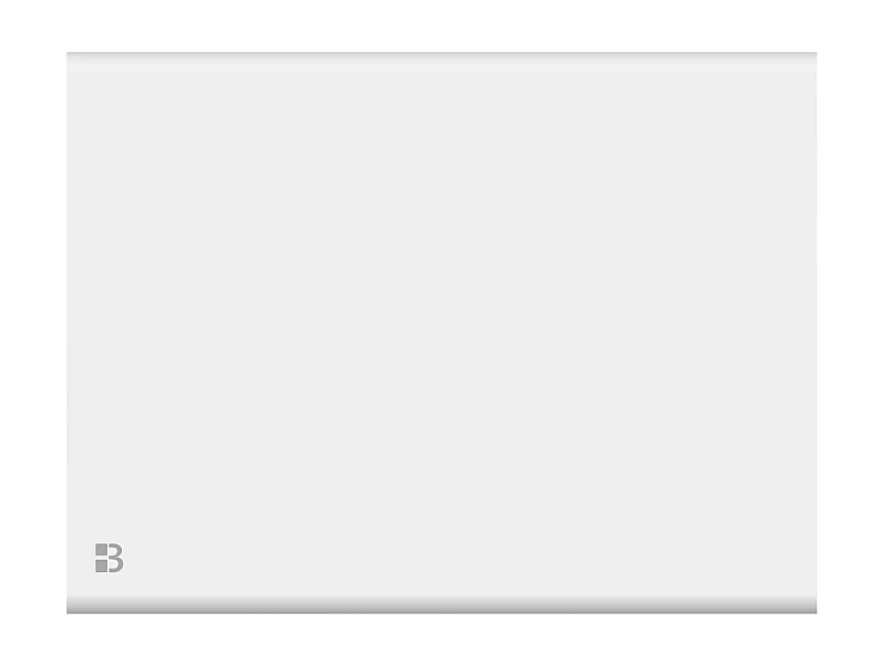 Radiateur électrique fixe à inertie sèche fonte+film 1000W Bestherm NEMESIS horizontal blanc