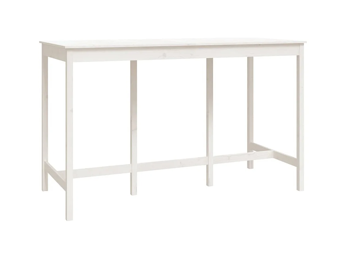 9-delige barset Wit Massief grenenhout