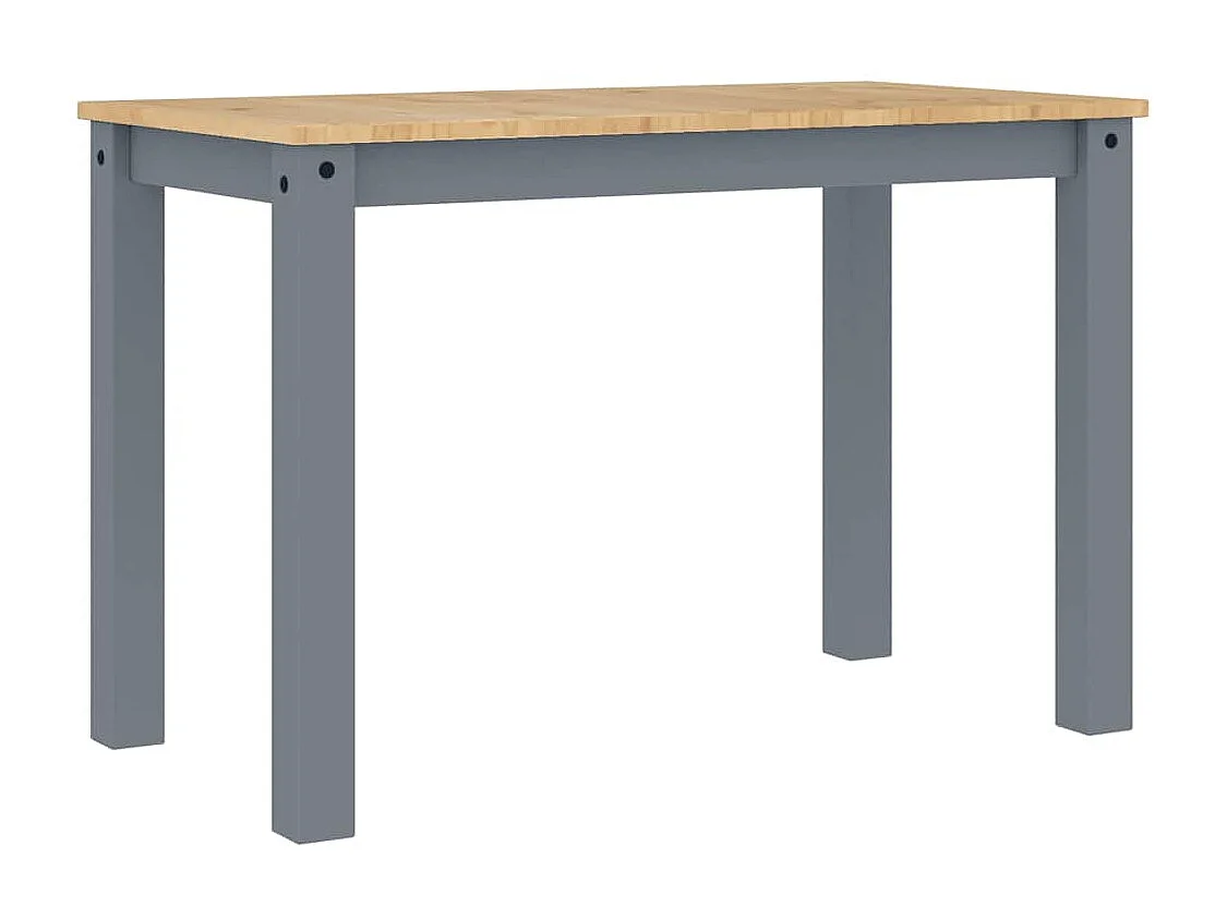 Ensemble à manger Panama 3 pcs gris bois de pin massif