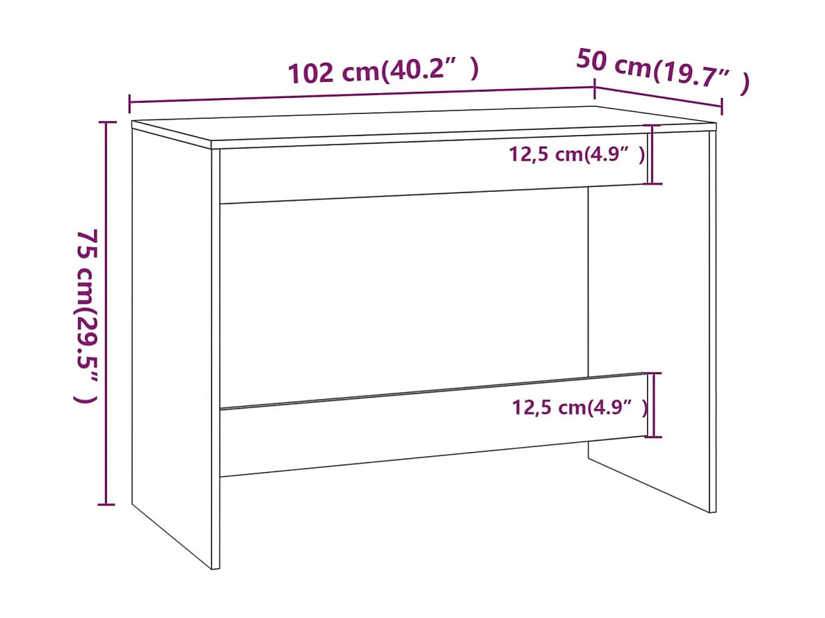 Set da pranzo da 3 pezzi, bianco lucido, legno ingegnerizzato