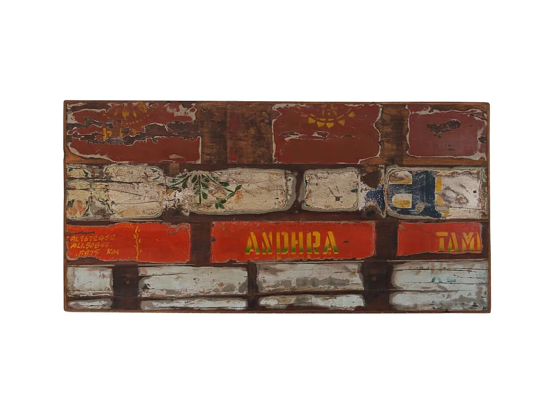 Conjunto de muebles de bar de 5 piezas Madera maciza recuperada Multicolor