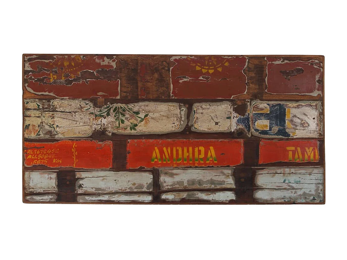 Conjunto de muebles de bar de 5 piezas Madera maciza recuperada Multicolor