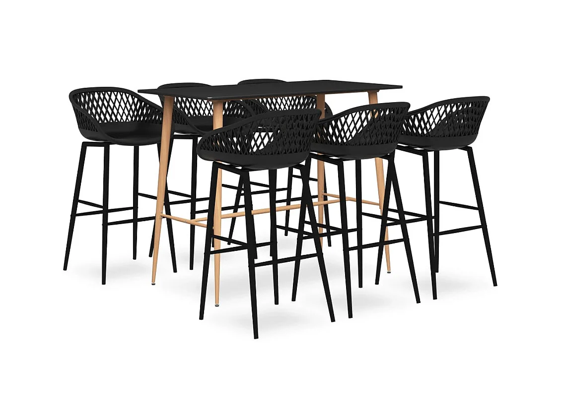 Ensemble de bar 7 pcs Noir